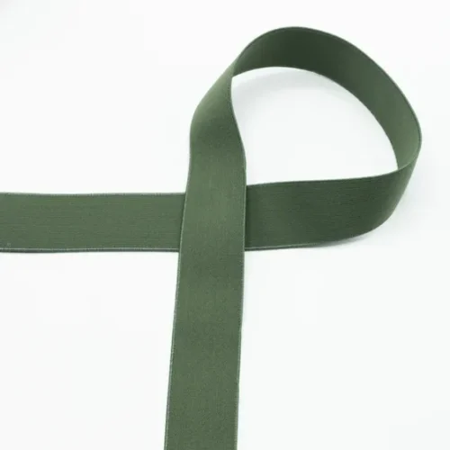 1m weiches Gummiband: 4cm khaki