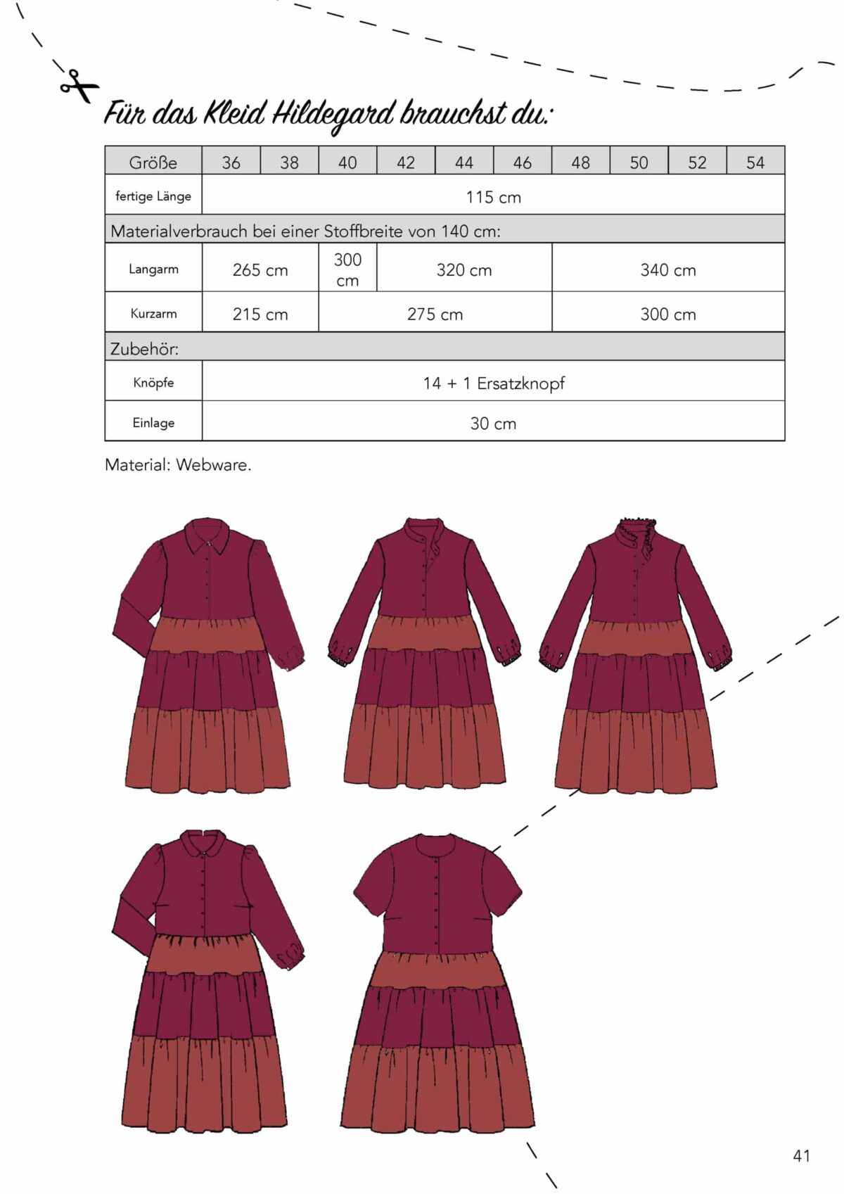 Ebook: Schnittmuster "Kleid Hildegard" – Bild 3
