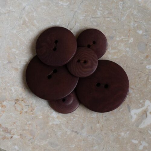 Atelier Brunette: Knopf "Palm Rust/Crispy Brownie" 15mm
