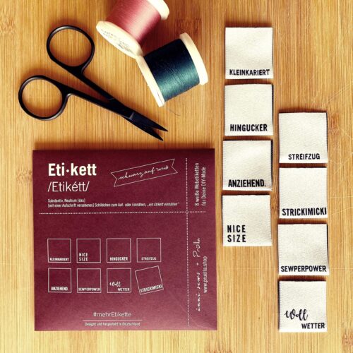 #mehrEtikette 4. Edition - Webetiketten von Prülla&Ännisews Schwarz auf Weiß