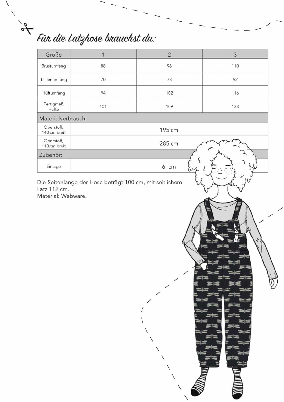 Ebook: Schnittmuster "Latzhose Oversized" – Bild 2