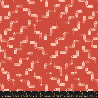 Ruby Star Society: "Linear Cayenne Bacon or Pasta Yardage" ***Reststück 0,70m***