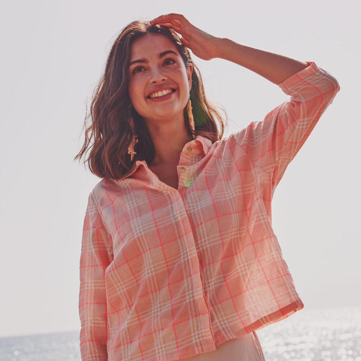Katia: Baumwolle "Fluor Madras Neon & Lilac" – Bild 2