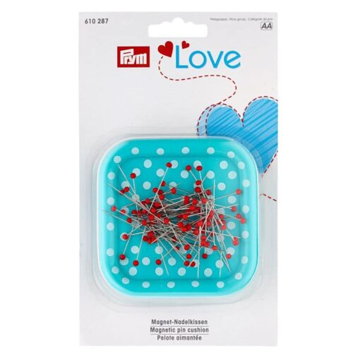 Prym Love: Magnetnadelkissen mit Glaskopfstecknadeln