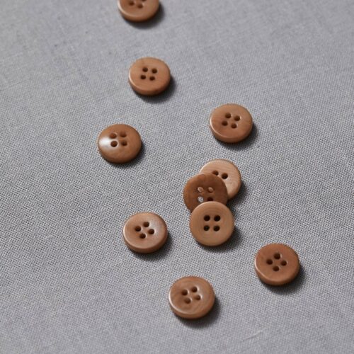 Meet Milk: Plain Corozo Button Mustard 11 mm