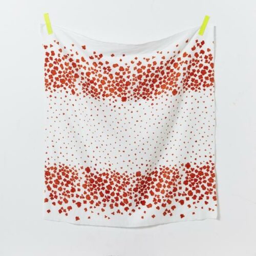 Nani Iro: Zarte Baumwolle Double Gauze Peaceful Cooing Rot