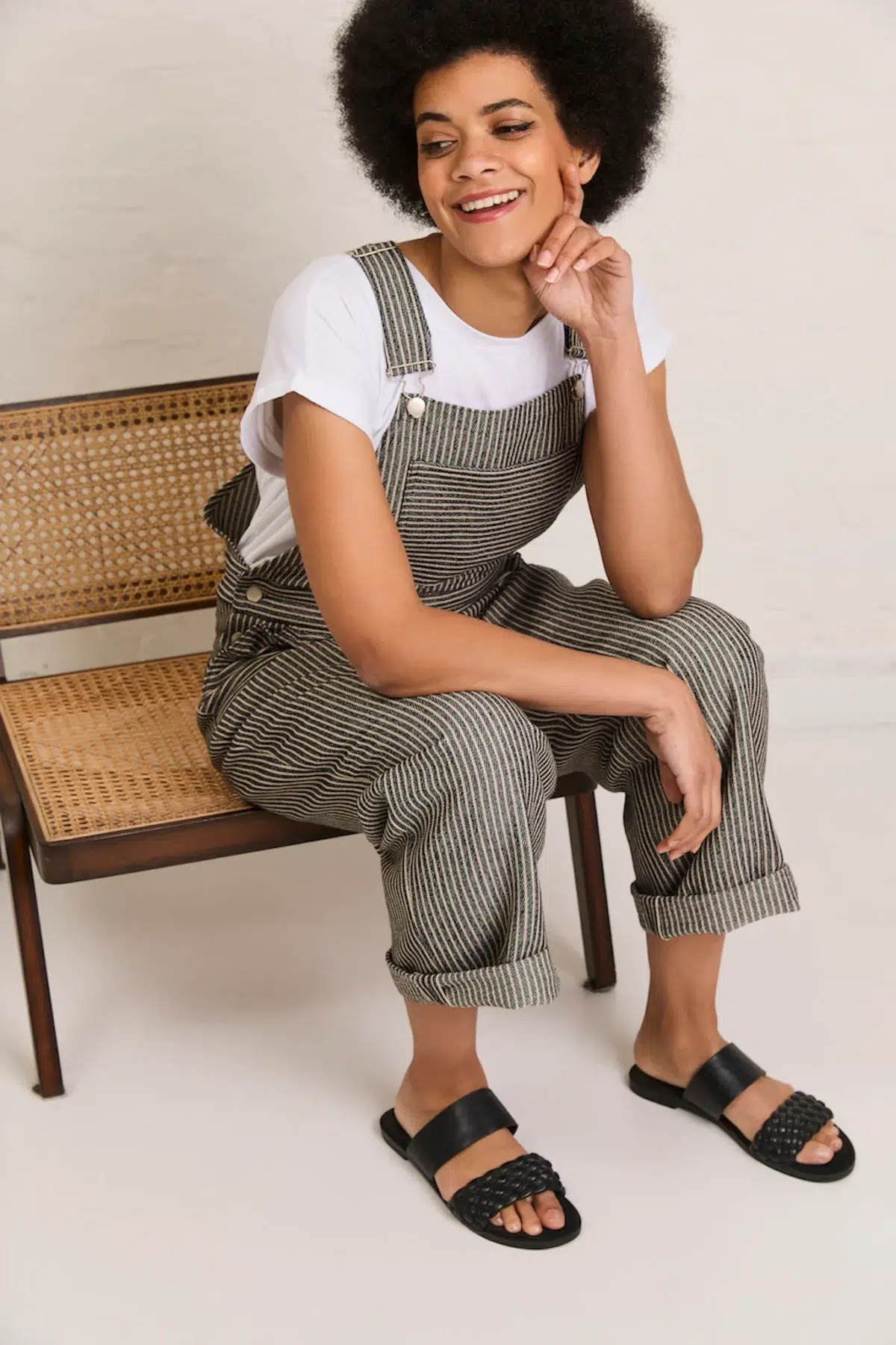Atelier Jupe: "Navy striped cotton Jeans" – Bild 2