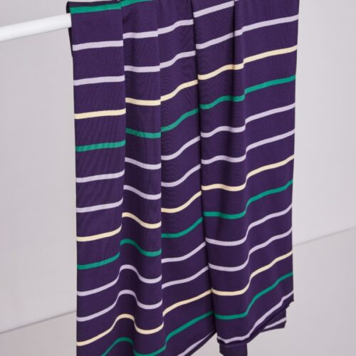 Meet Milk: Nova Stripe Modaljersey - Purple Night