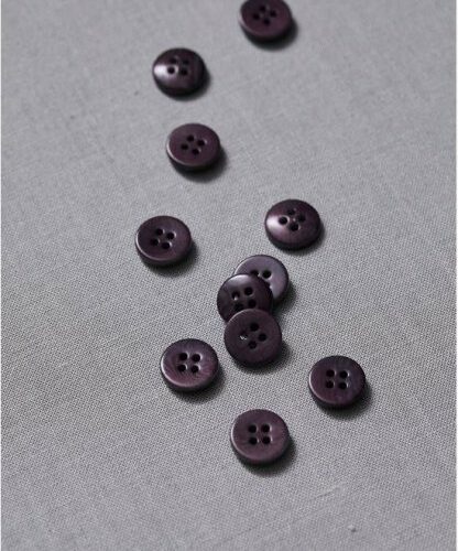 Meet Milk: Plain Corozo Button Purple Night 15 mm