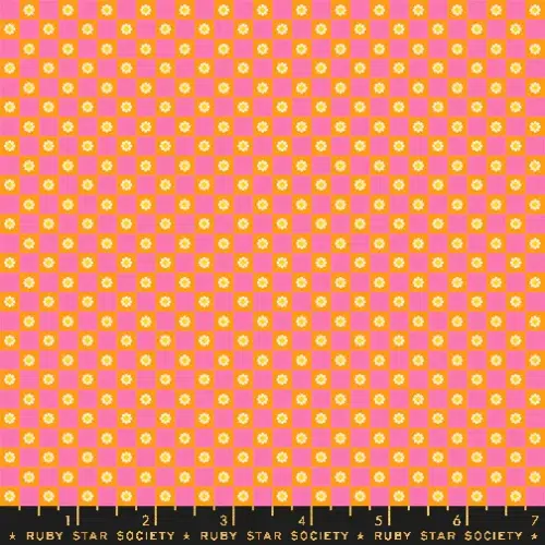 Ruby Star Society: "Animal Animal" Flower Checks in Orange