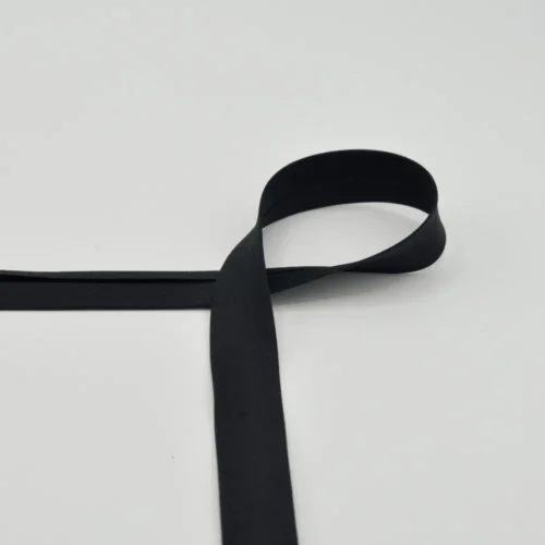 Baumwoll-Schrägband Schwarz 2cm
