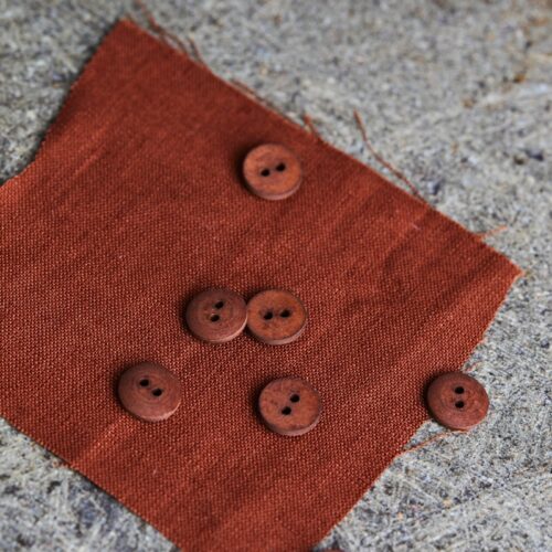 Mind the Maker: Curb Cotton Button Sienna 11 mm