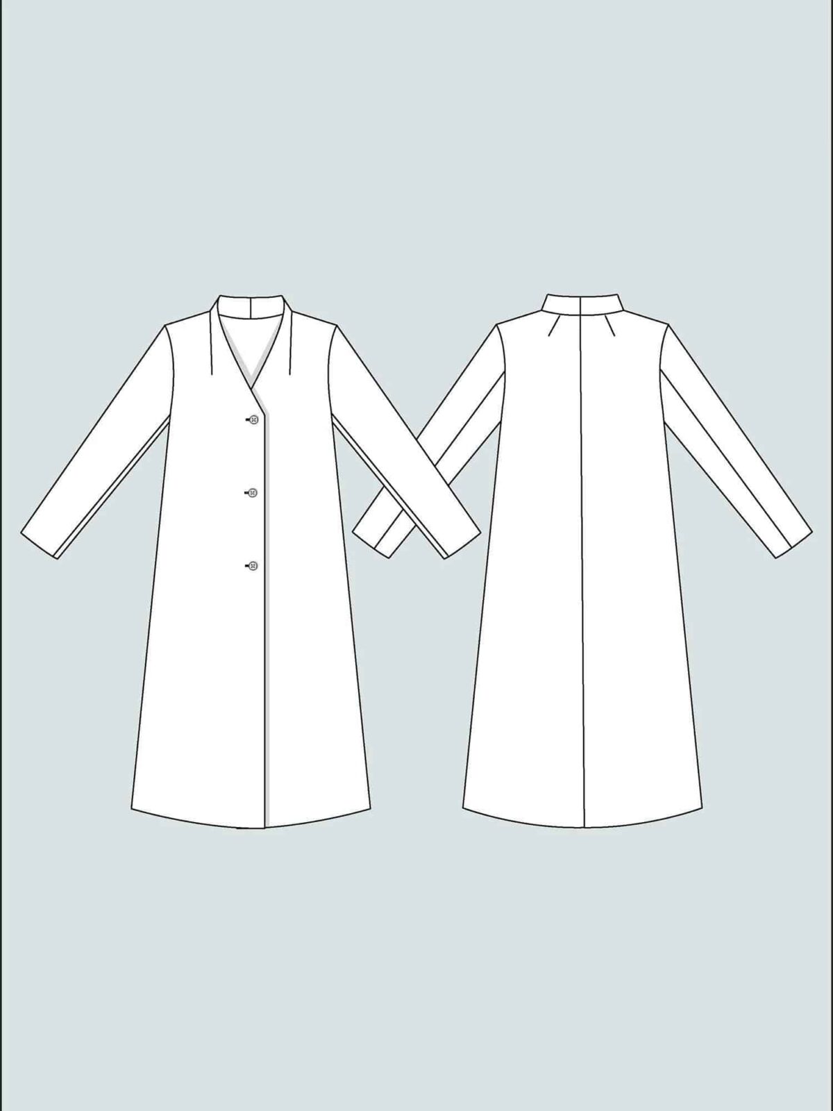 Schnittmuster: The Assembly Line "V-Neck Coat" XS-L – Bild 4