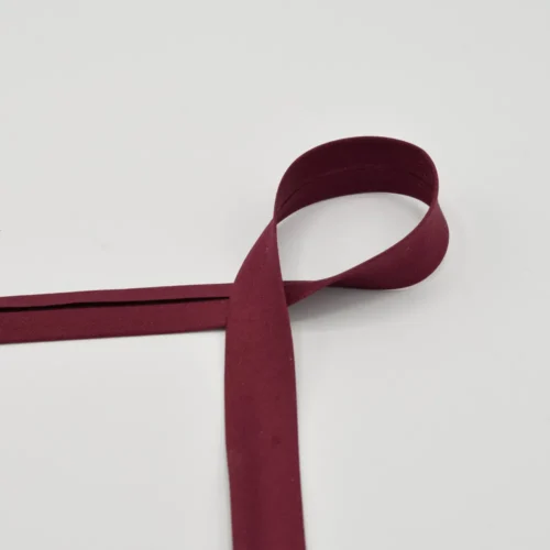 Baumwoll-Schrägband Bordeaux 2cm