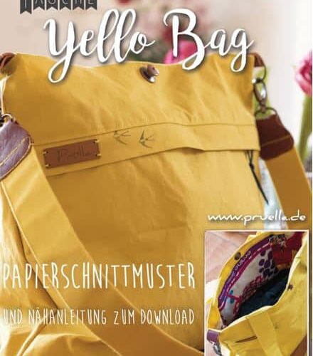 Prülla: Schnittmuster Schultertasche "Yello Bag"