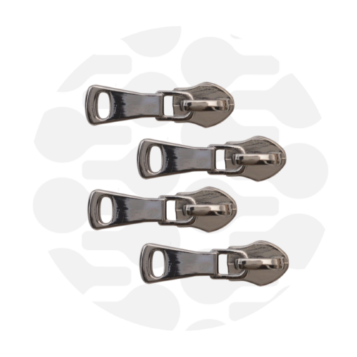 Zipper Zoo. Allround Zipper Slider 4 Stück Gun Metal