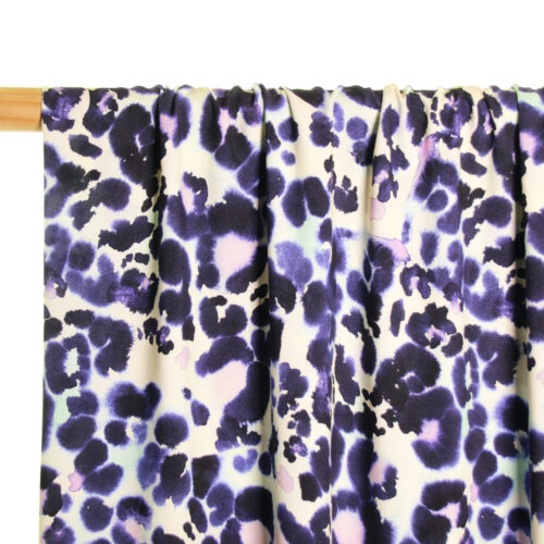 blue animal print fabric