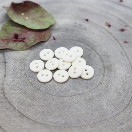 Atelier Brunette: Knopf "Classic Matte Off White" 15mm