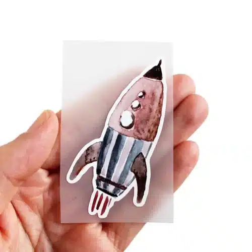 Halfbird: Bügelbild Rakete