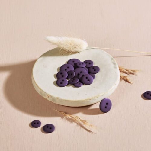Atelier Brunette: Knopf "Classic Matte Majestic Purple" 10mm