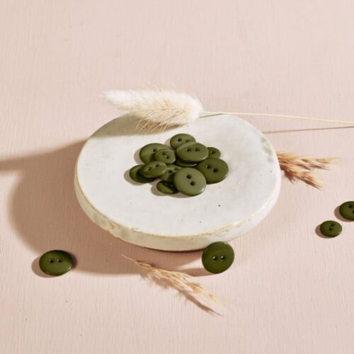 Atelier Brunette: Knopf "Classic Shine  Ivy Green" 10mm