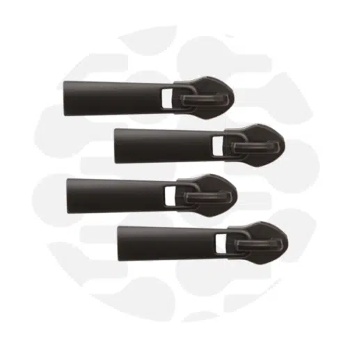 Zipper Zoo. Classic Zipper Slider 4 Stück Black 6mm