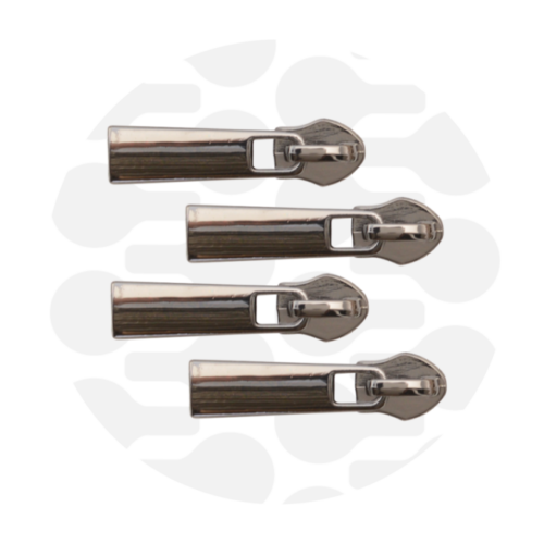 Zipper Zoo. Classic Zipper Slider 4 Stück Gun Metal 6mm