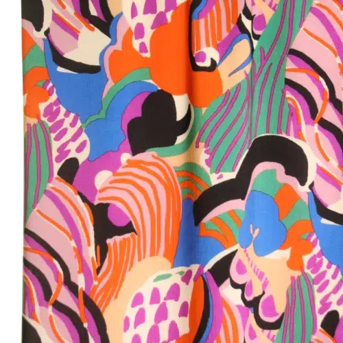 Atelier Jupe: "Viskose with Cclourful artistic print"