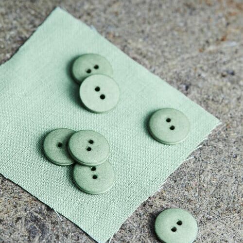 Mind the Maker: Curb Cotton Button Sage Green 11 mm