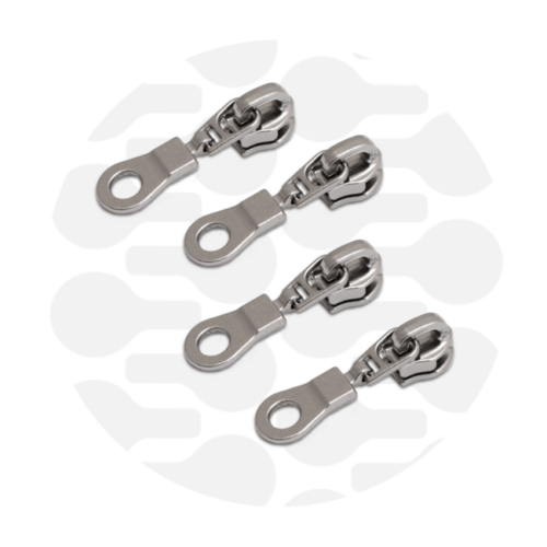 Zipper Zoo. Donut Zipper Slider 4 Stück Nickel