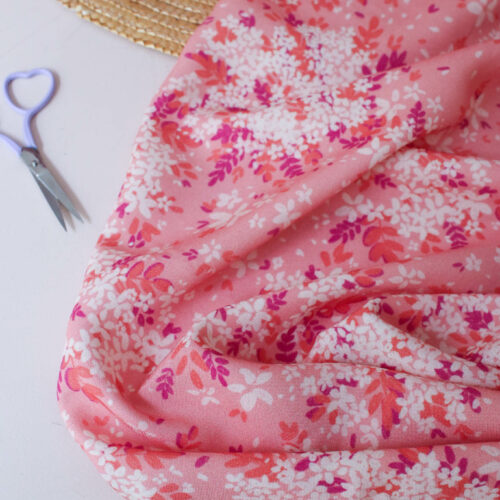 Lise Tailor: Viskose "Sérénade Marine" Rose