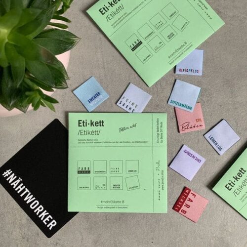 #mehrEtikette 8. Edition Grün - Webetiketten von Prülla&Ännisews Streifen