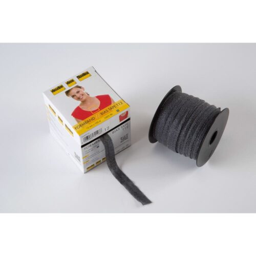 Formband/Nahtband Vlieseline: Schwarz 12mm breit