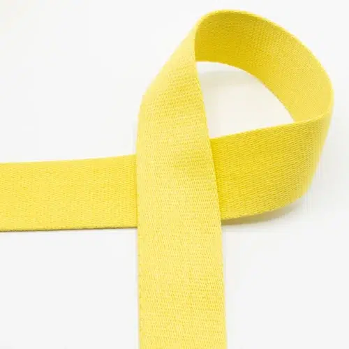 Baumwollgurtband 4cm breit: Sonnengelb