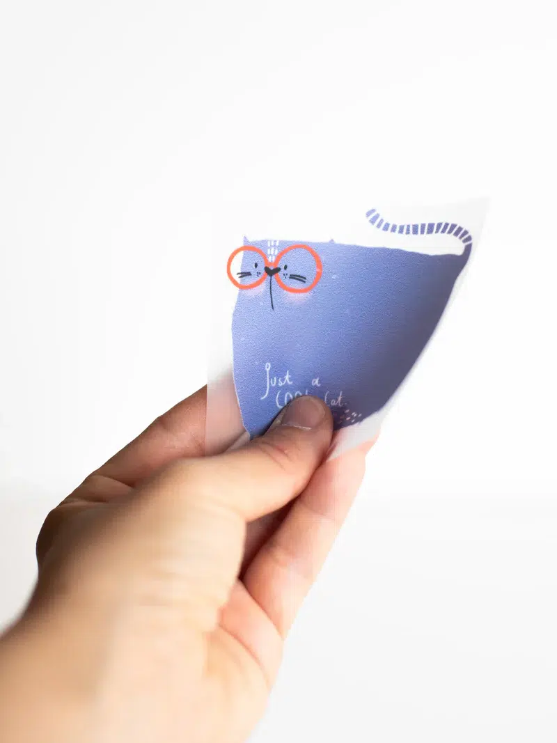 halfbird: bügelbild randlos "zu nah dran" (kopie)