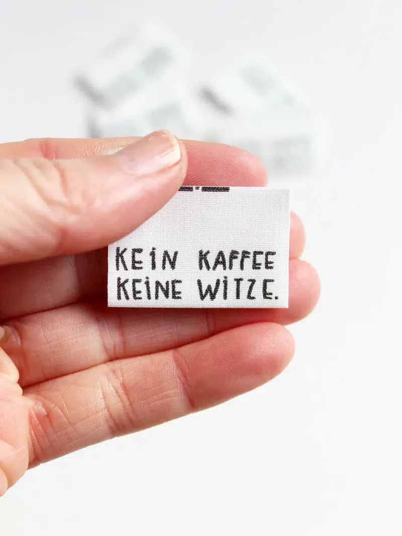 halfbird: etikett "möge die naht mit dir sein" 3er set gewebt (kopie)
