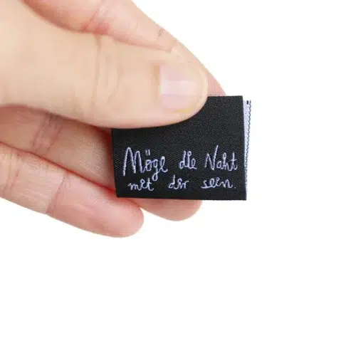 halfbird: etikett "möge die naht mit dir sein" 3er set gewebt