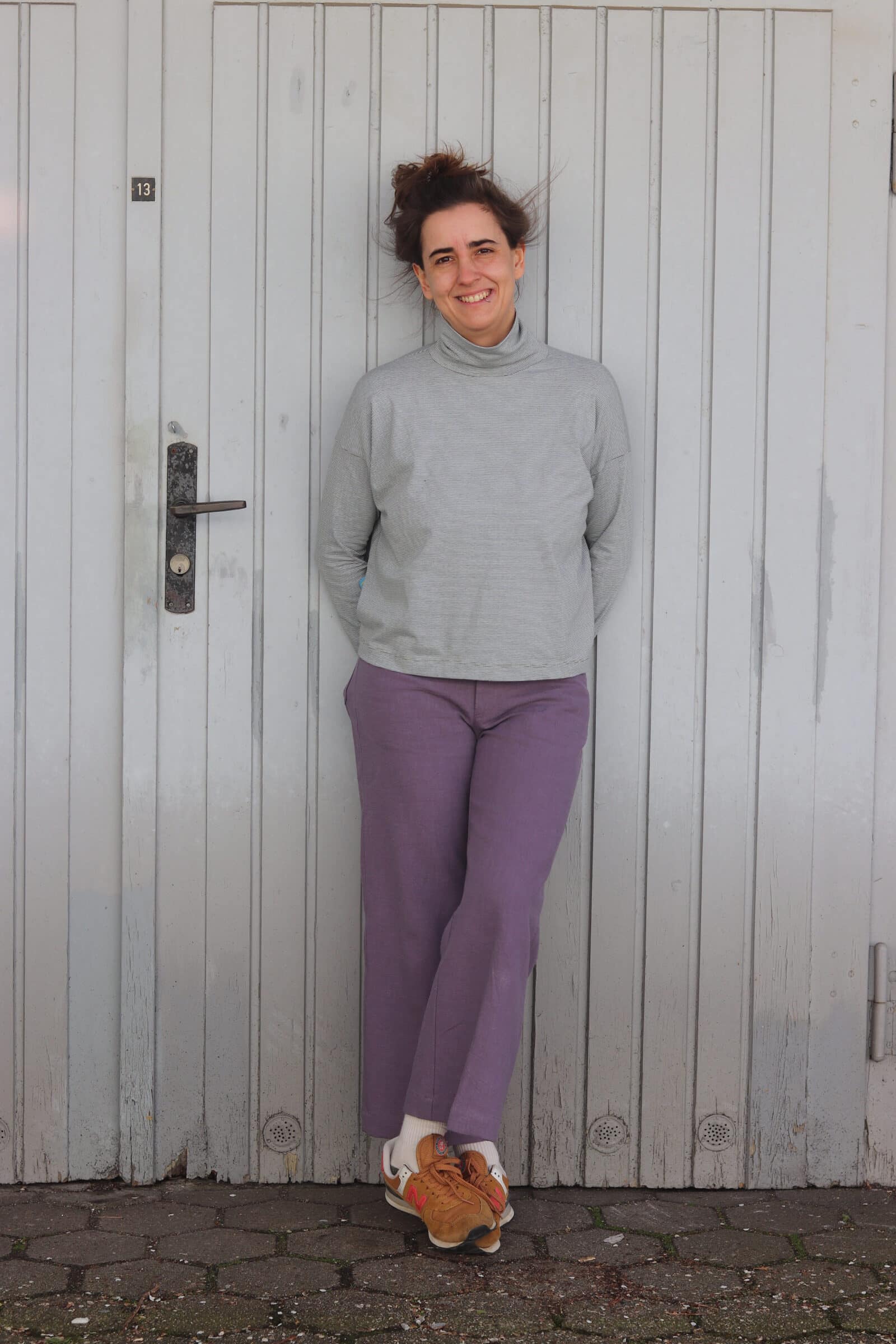 "culotte käthe" stonewashed leinen