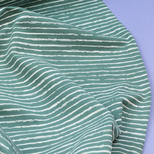 Jersey – Weicher Baumwolljersey mit Streifenmuster Khaki
