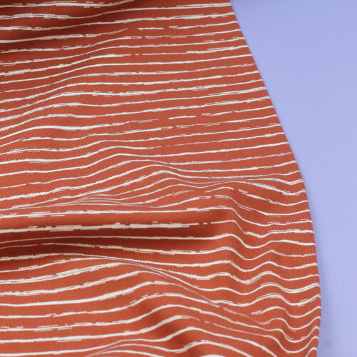 Jersey – Weicher Baumwolljersey mit Streifenmuster Stone