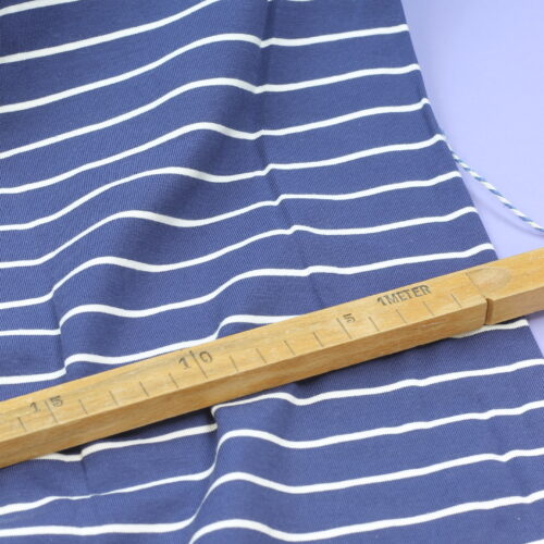 Jersey Swafing Ida mit unregelmäßigen Streifen marine