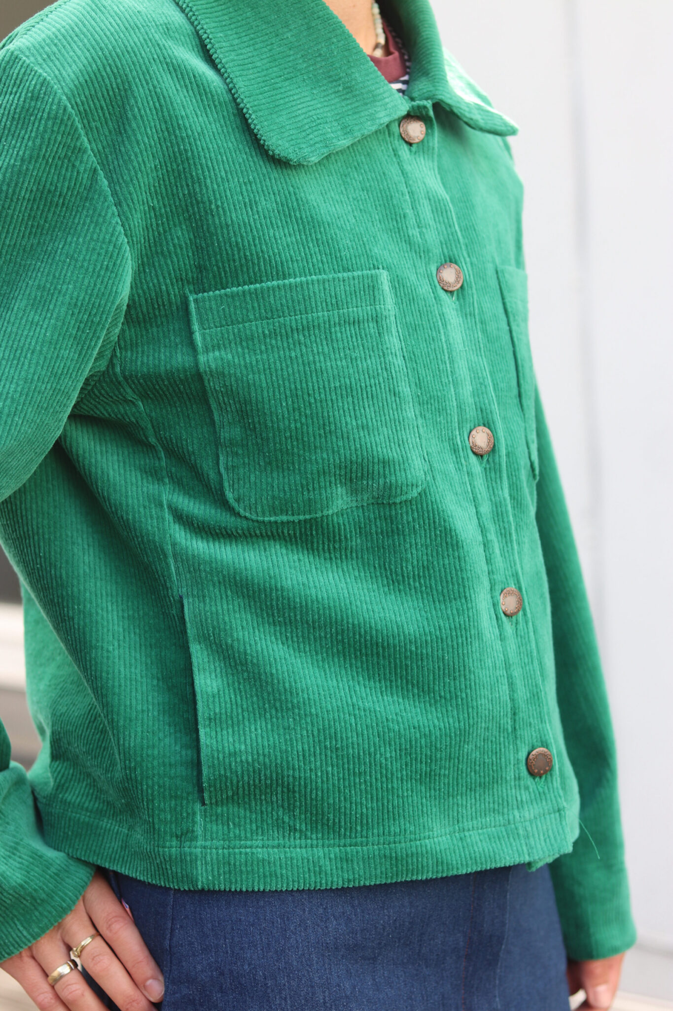 nähset jacke damen – fritzi von elsbeth und ich "teddy blau"