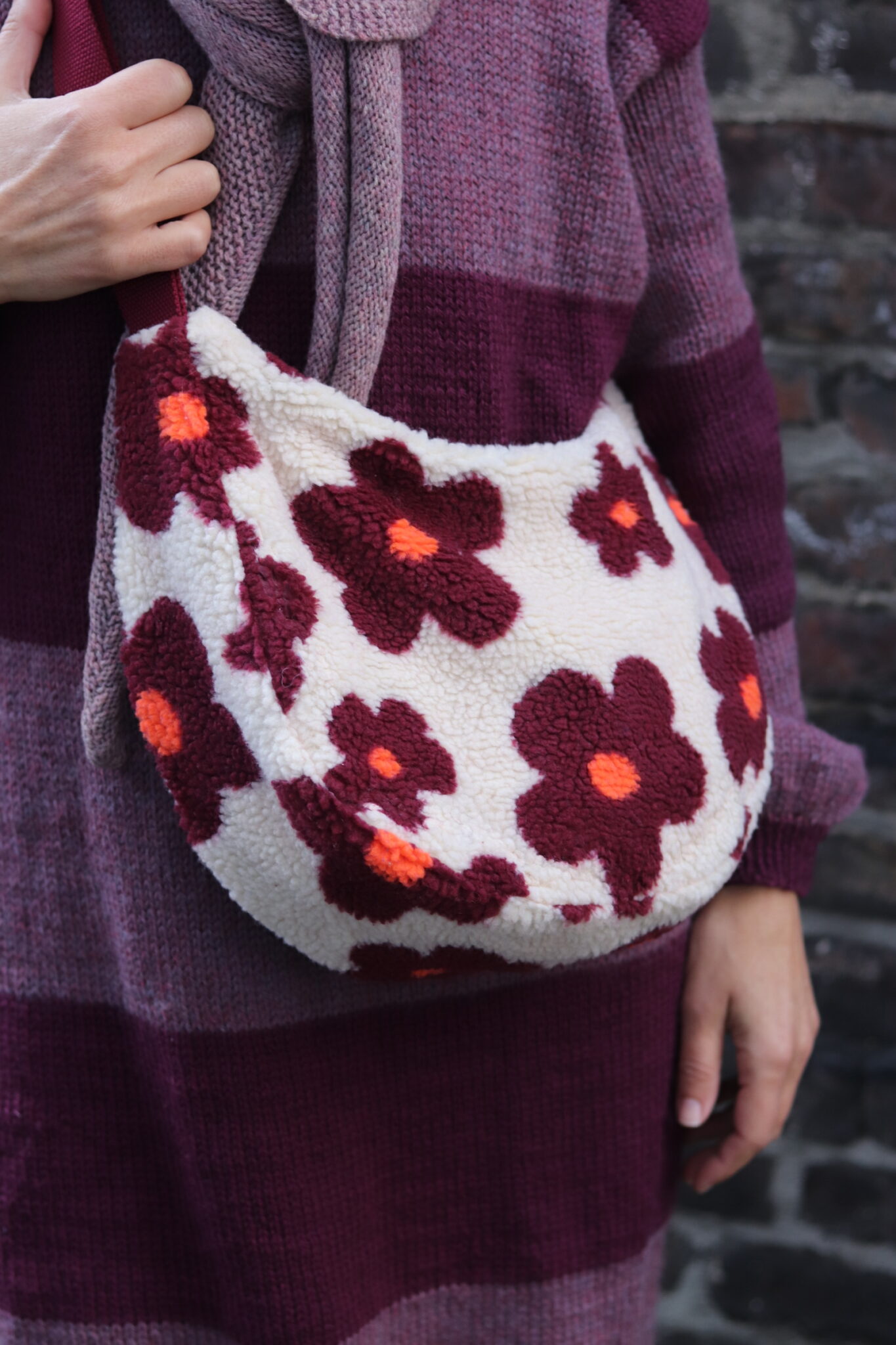 nähset bananentasche sew simple in 3 größen: teddy
