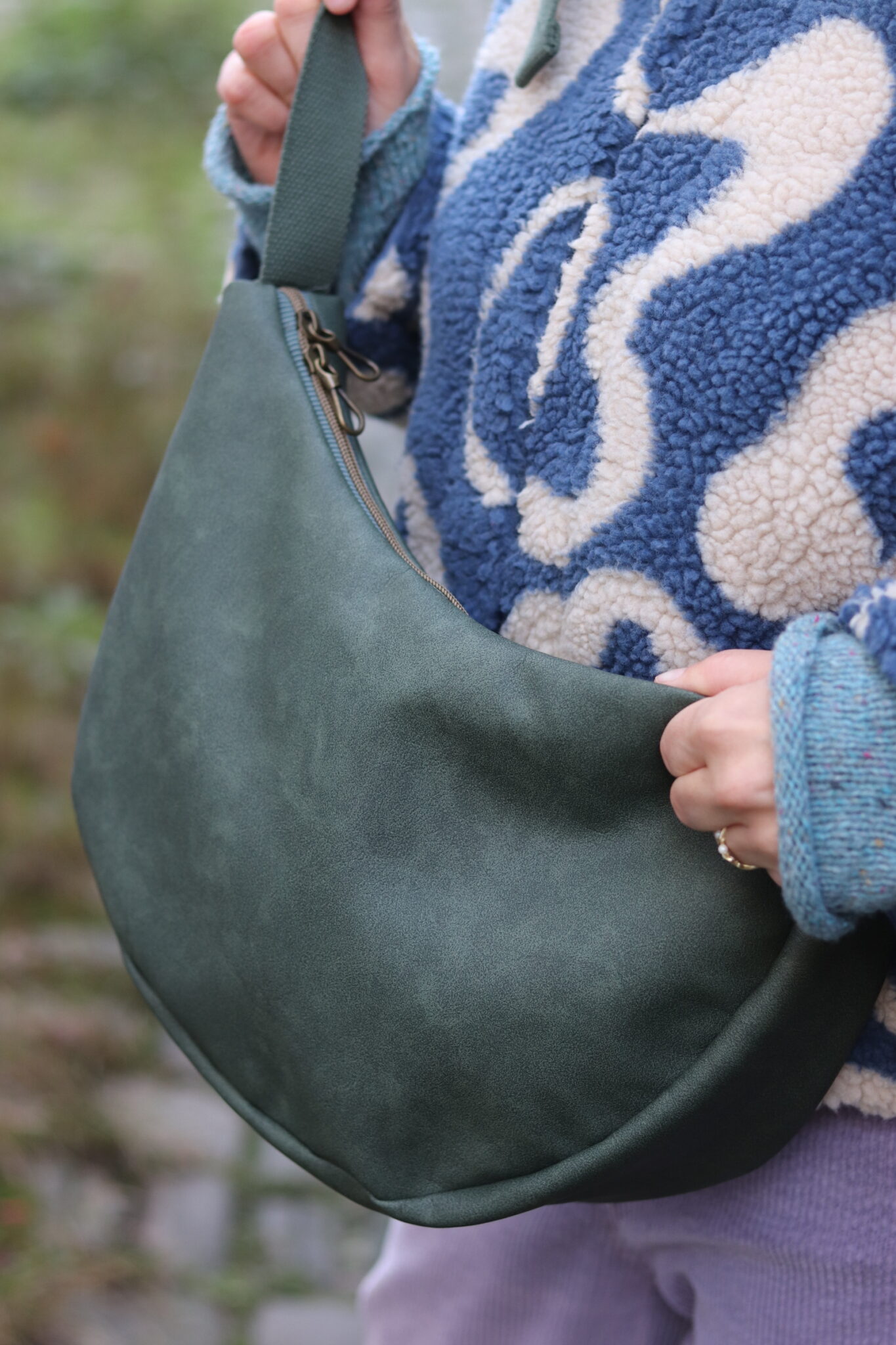 nähset bananentasche sew simple in 3 größen: teddy