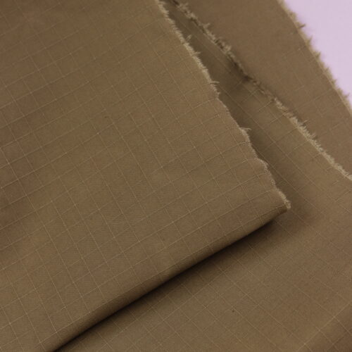 Dry Oilskin Material – gewachster Baumwollstoff ohne Glanz Organic PFC frei Light Olive
