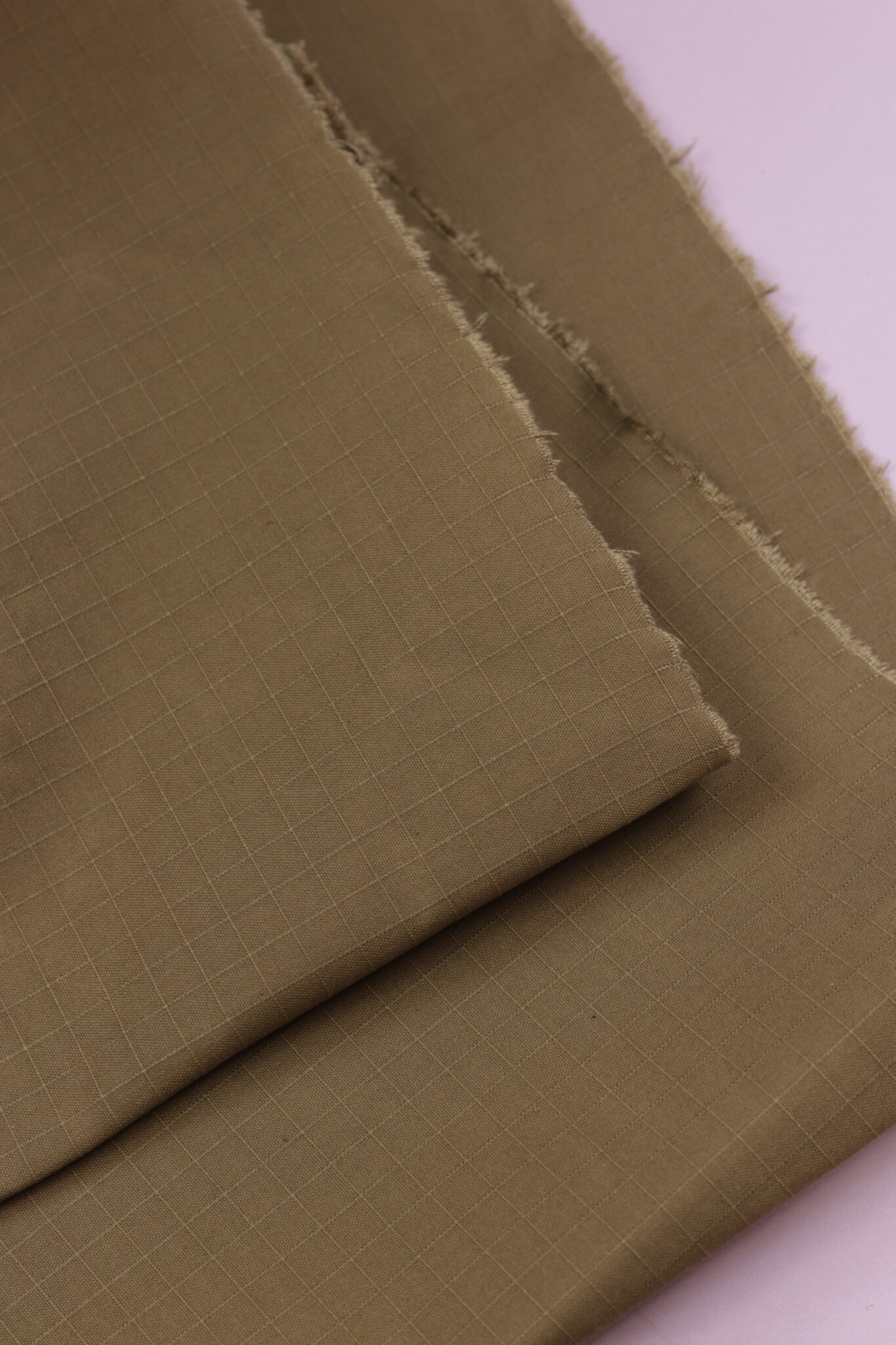 Dry Oilskin Material – gewachster Baumwollstoff ohne Glanz Organic PFC frei Light Olive