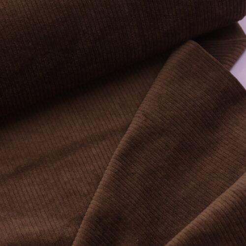 Cordstoff – elastischer Breitcord 140cm breit Schoko