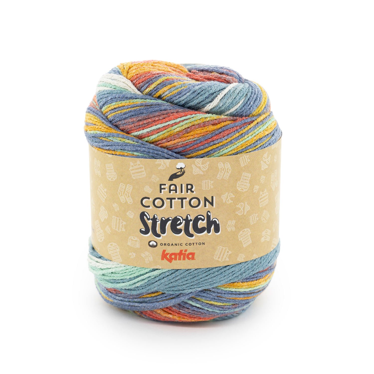 katia sockenwolle fair cotton stretch farbe 103