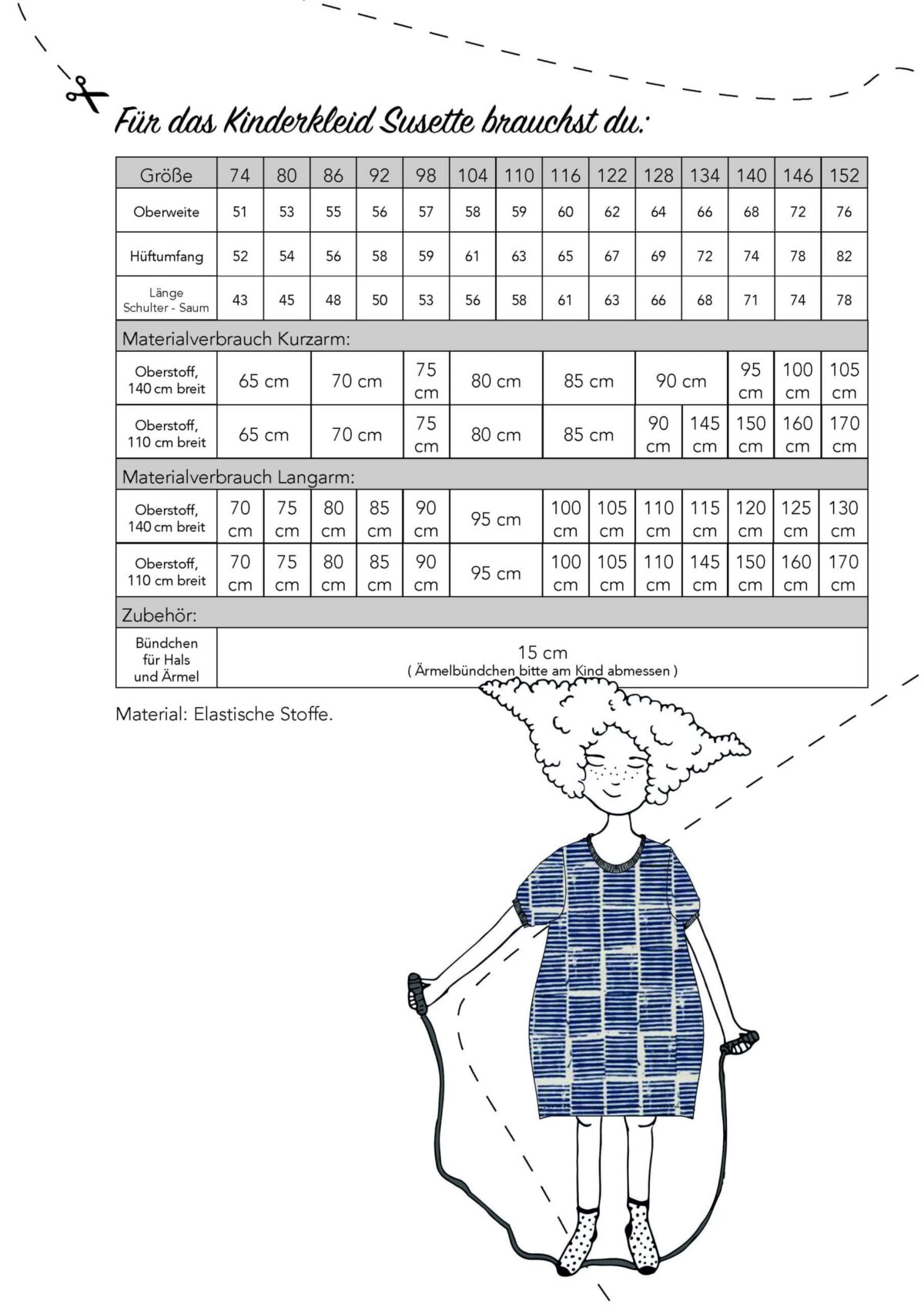 Ebook: Schnittmuster "Kinderkleid Susette"