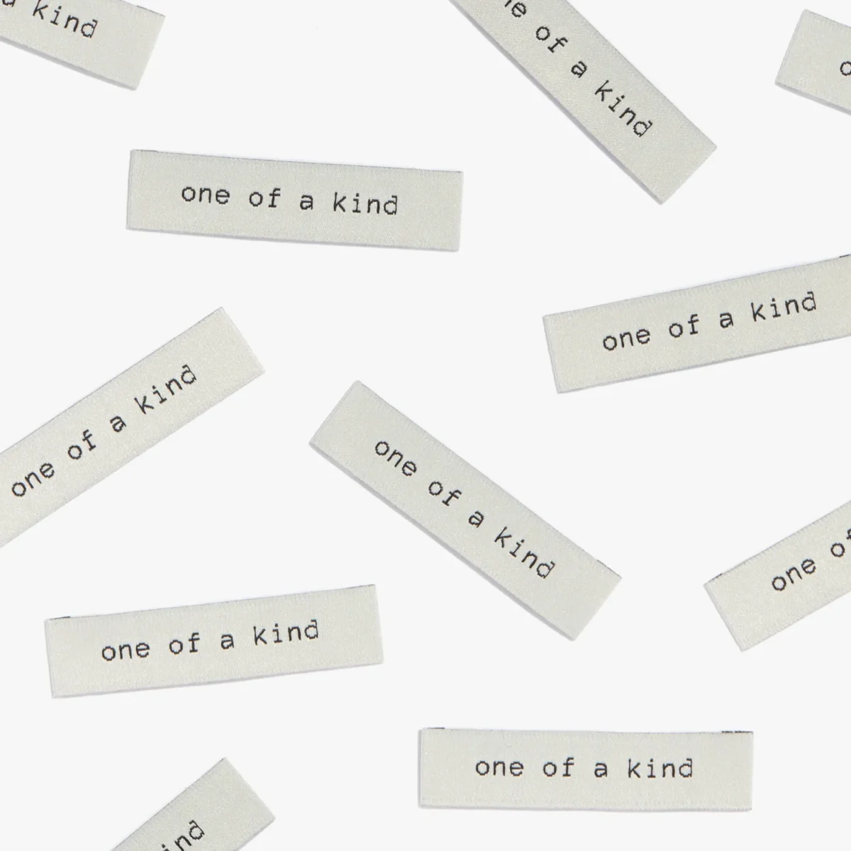 Kylie and the Machine: 'One Of A Kind' Woven Labels